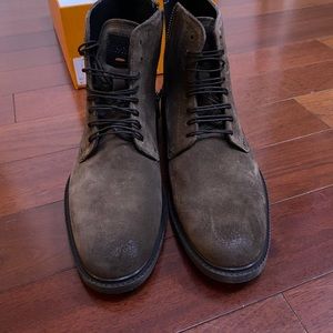 BOSS Orange By Hugo Boss Cultroot Suede Zip Boots